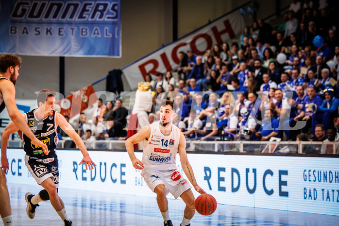 Basketball, Basketball Austria Cup 2022/23, Halbfinale 1, Oberwart Gunners, Gmunden Swans, Derek Hanes (14)