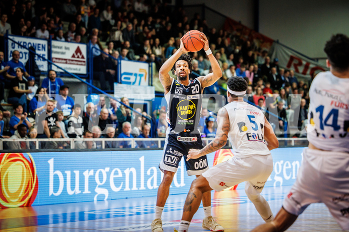 Basketball, Basketball Austria Cup 2022/23, Halbfinale 1, Oberwart Gunners, Gmunden Swans, U. King (20)