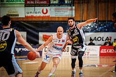 Basketball, Basketball Austria Cup 2022/23, Halbfinale 1, Oberwart Gunners, Gmunden Swans, Sebastian Käferle (7)