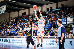 Basketball, Basketball Austria Cup 2022/23, Halbfinale 1, Oberwart Gunners, Gmunden Swans, Derek Hanes (14)
