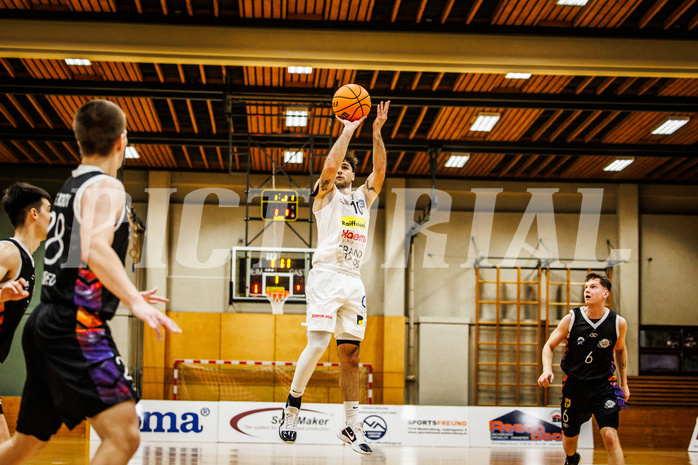 Basketball, Basketball Zweite Liga 2023/24, Grunddurchgang 3.Runde, Mattersburg Rocks, Vienna United, Julian Alper (10)