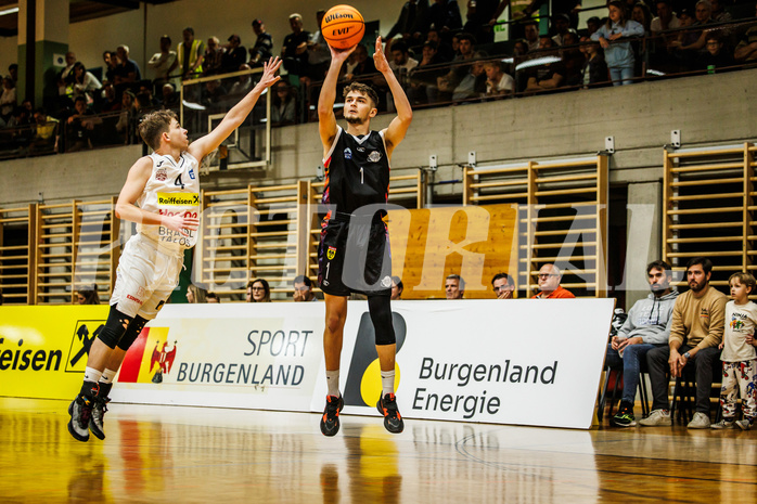 Basketball, Basketball Zweite Liga 2023/24, Grunddurchgang 3.Runde, Mattersburg Rocks, Vienna United, D. Makivic (1)