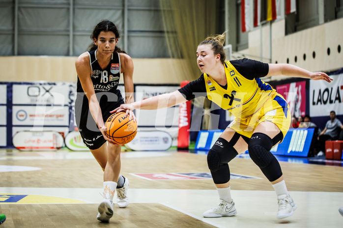 Basketball, Win2Day Basketball Damen Superliga 2023/24, Grunddurchgang 2.Runde, SKN St.Pölten, Basket Flames, Agatija Vukicevic (18)