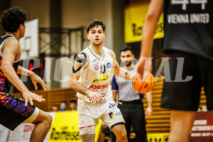 Basketball, Basketball Zweite Liga 2023/24, Grunddurchgang 3.Runde, Mattersburg Rocks, Vienna United, Julian Alper (10)