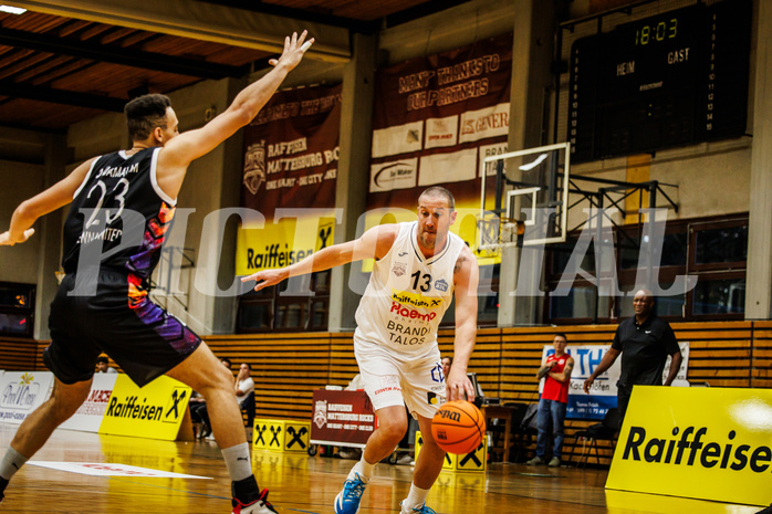 Basketball, Basketball Zweite Liga 2023/24, Grunddurchgang 3.Runde, Mattersburg Rocks, Vienna United, Corey Hallett (13)