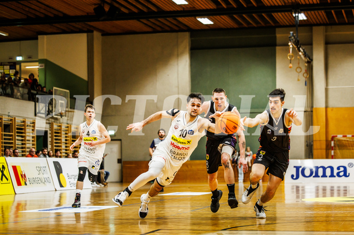 Basketball, Basketball Zweite Liga 2023/24, Grunddurchgang 3.Runde, Mattersburg Rocks, Vienna United, Julian Alper (10)