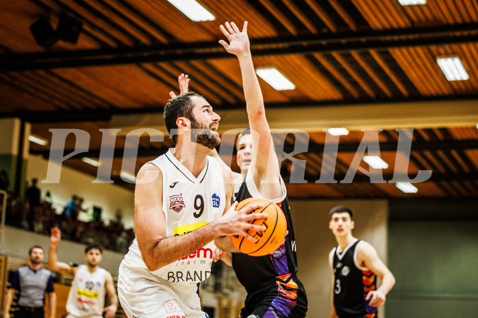 Basketball, Basketball Zweite Liga 2023/24, Grunddurchgang 3.Runde, Mattersburg Rocks, Vienna United, Tobias Winkler (9)