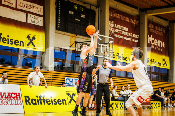 Basketball, Basketball Zweite Liga 2023/24, Grunddurchgang 3.Runde, Mattersburg Rocks, Vienna United, J. Kotala (28)