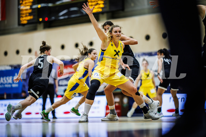 Basketball, Win2Day Basketball Damen Superliga 2023/24, Grunddurchgang 2.Runde, SKN St.Pölten, Basket Flames, Loulou Kenens (7)