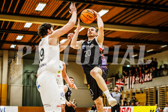Basketball, Basketball Zweite Liga 2023/24, Grunddurchgang 3.Runde, Mattersburg Rocks, Vienna United, M. Diemer (20)