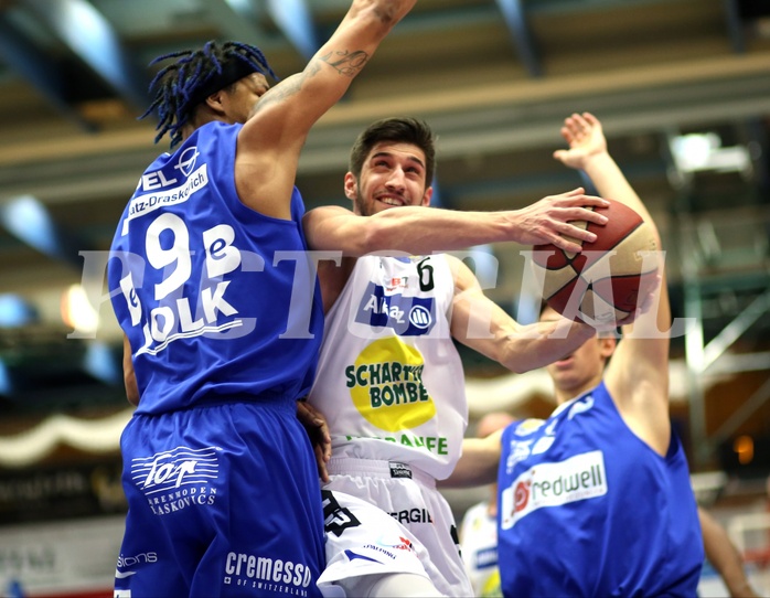 Basketball ABL 2015/16 Grundurchgang 30.Runde Gmunden Swans vs. Oberwart Gunners


