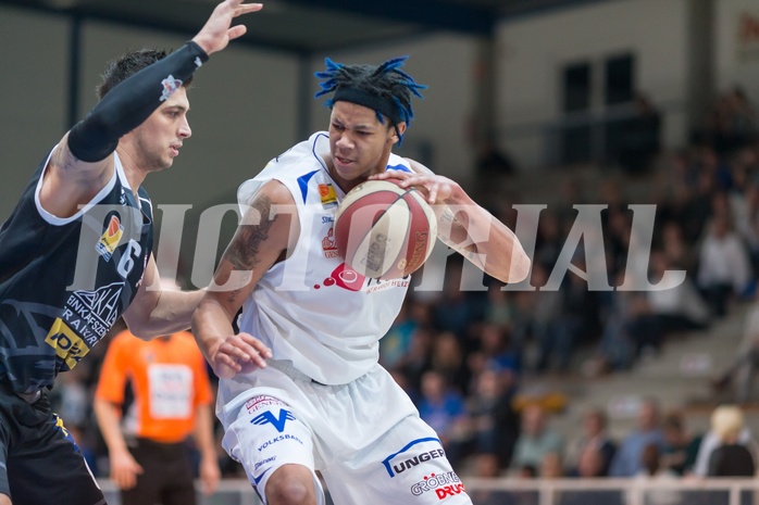 Basketball ABL 2015/16 Grunddurchgang 31.Runde Oberwart Gunners vs. Traiskirchen Lions