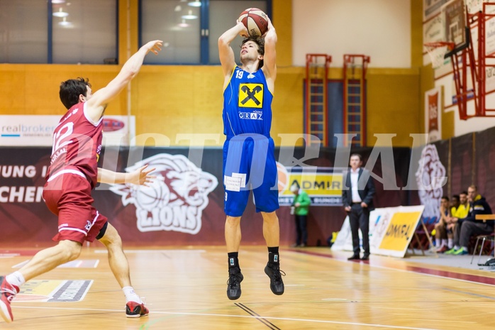Basketball ABL 2015/16 Grunddurchgang 30.Runde Traiskirchen Lions vs. UBSC Graz