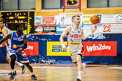 Basketball, win2day Basketball Superliga 2023/24, Halbfinale Spiel 5, Traiskirchen Lions, Oberwart Gunners, Edgars Lasenbergs (25)