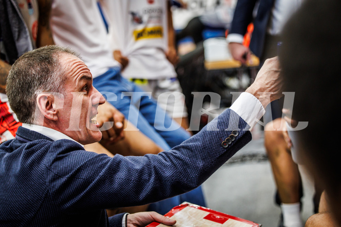 Basketball, win2day Basketball Superliga 2023/24, Halbfinale Spiel 5, Traiskirchen Lions, Oberwart Gunners, Radomir Mijanovic (Head Coach)