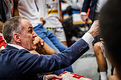 Basketball, win2day Basketball Superliga 2023/24, Halbfinale Spiel 5, Traiskirchen Lions, Oberwart Gunners, Radomir Mijanovic (Head Coach)