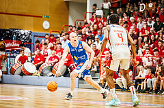 Basketball, win2day Basketball Superliga 2023/24, Halbfinale Spiel 5, Traiskirchen Lions, Oberwart Gunners, Sebastian Käferle (7)