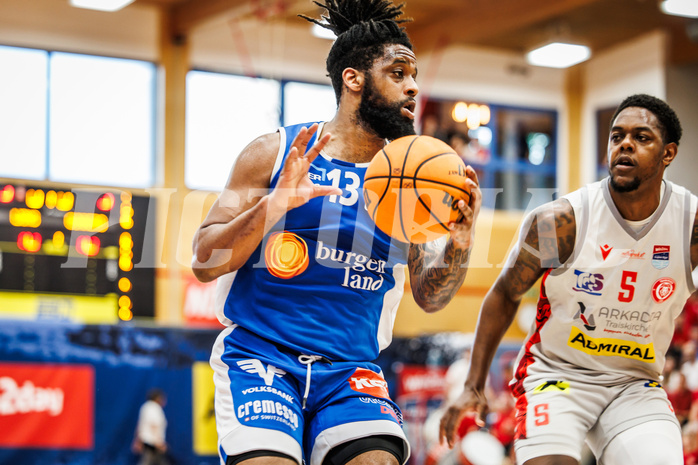 Basketball, win2day Basketball Superliga 2023/24, Halbfinale Spiel 5, Traiskirchen Lions, Oberwart Gunners, Kris Monroe (13)