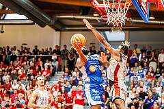 Basketball, win2day Basketball Superliga 2023/24, Halbfinale Spiel 5, Traiskirchen Lions, Oberwart Gunners, Kris Monroe (13)