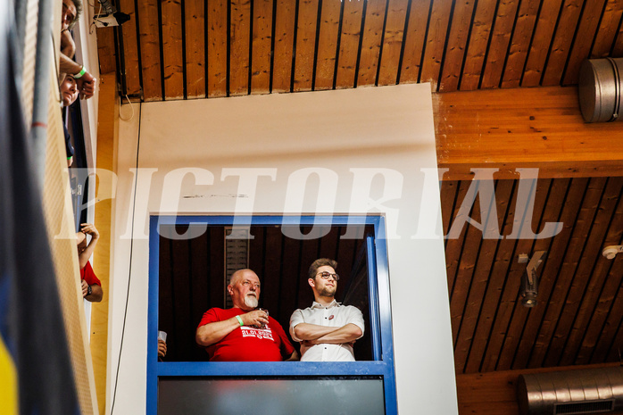 Basketball, win2day Basketball Superliga 2023/24, Halbfinale Spiel 5, Traiskirchen Lions, Oberwart Gunners, Paul Handler
