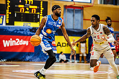 Basketball, win2day Basketball Superliga 2023/24, Halbfinale Spiel 5, Traiskirchen Lions, Oberwart Gunners, Derrek Brooks Jr. (11)