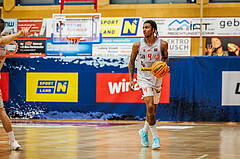 Basketball, win2day Basketball Superliga 2023/24, Halbfinale Spiel 5, Traiskirchen Lions, Oberwart Gunners, Demarcus Demonia (4)