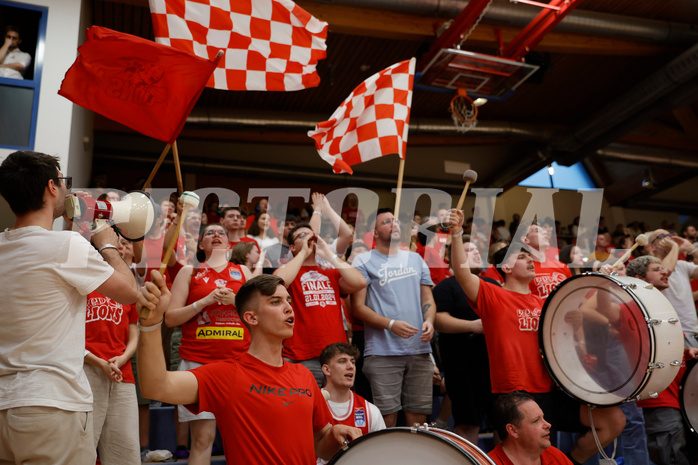Basketball, win2day Basketball Superliga 2023/24, Halbfinale Spiel 5, Traiskirchen Lions, Oberwart Gunners, #lions fans