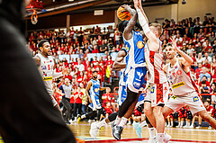 Basketball, win2day Basketball Superliga 2023/24, Halbfinale Spiel 5, Traiskirchen Lions, Oberwart Gunners, Munis Tutu (10)