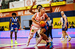 Basketball, Win2Day Superliga 2024/25, 2. Platzierungsrunde, Traiskirchen Lions, Oberwart Gunners, Robert Allen (10), Denis Krestinin (55)