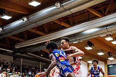 Basketball, Win2Day Superliga 2024/25, 2. Platzierungsrunde, Traiskirchen Lions, Oberwart Gunners, Caleb Fields (4)