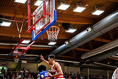 Basketball, Win2Day Superliga 2024/25, 2. Platzierungsrunde, Traiskirchen Lions, Oberwart Gunners, Caleb Fields (4)