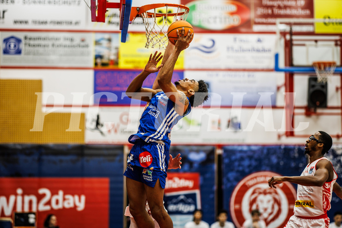 Basketball, Win2Day Superliga 2024/25, 2. Platzierungsrunde, Traiskirchen Lions, Oberwart Gunners, Robert Allen (10)