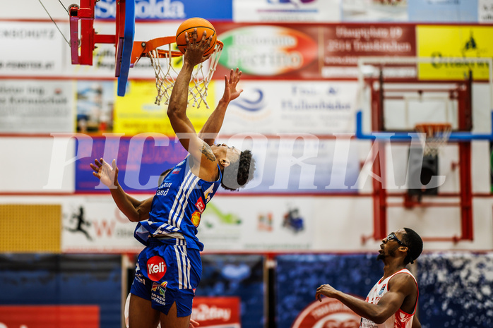 Basketball, Win2Day Superliga 2024/25, 2. Platzierungsrunde, Traiskirchen Lions, Oberwart Gunners, Robert Allen (10)