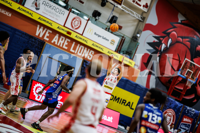Basketball, Win2Day Superliga 2024/25, 2. Platzierungsrunde, Traiskirchen Lions, Oberwart Gunners, Aleksej Kostic (6)
