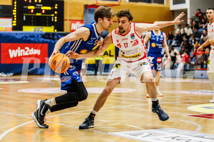 Basketball, Win2Day Superliga 2024/25, 2. Platzierungsrunde, Traiskirchen Lions, Oberwart Gunners, Florian Köppel (8)