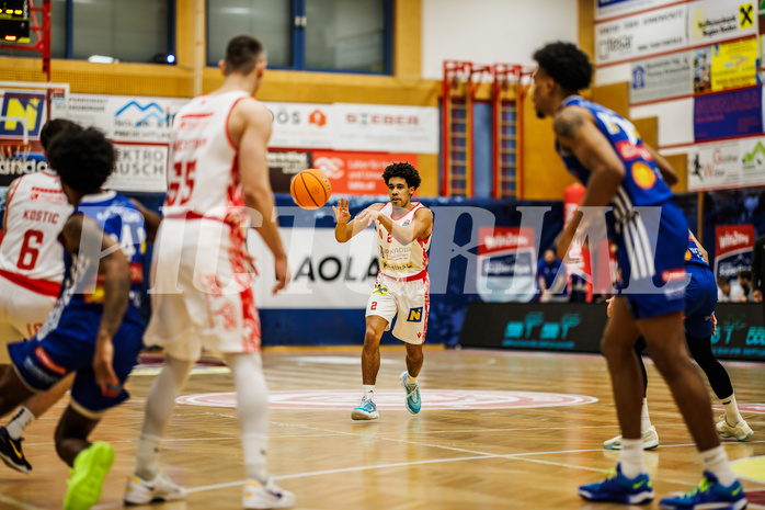 Basketball, Win2Day Superliga 2024/25, 2. Platzierungsrunde, Traiskirchen Lions, Oberwart Gunners, Obinna Anthony Ndukwe (2)