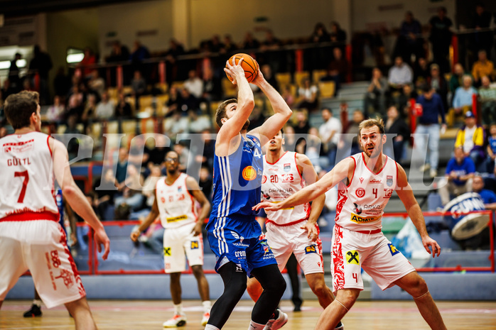Basketball, Win2Day Superliga 2024/25, 2. Platzierungsrunde, Traiskirchen Lions, Oberwart Gunners, Daniel Köppel (14)