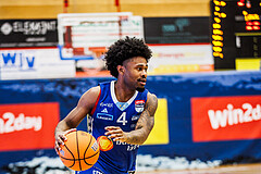 Basketball, Win2Day Superliga 2024/25, 2. Platzierungsrunde, Traiskirchen Lions, Oberwart Gunners, Caleb Fields (4)