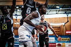 Basketball, ABL 2018/19, Grunddurchgang 1.Runde, Oberwart Gunners, Flyers Wels, Christopher Tawiah (14)