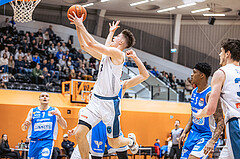 Basketball, Win2Day Superliga 2022/23, Grunddurchgang 19.Runde, Vienna Timberwolves, Oberwart Gunners, Jakob Lohr (12)
