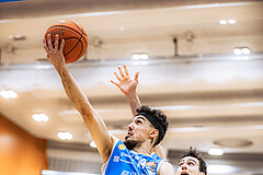 Basketball, Win2Day Superliga 2022/23, Grunddurchgang 19.Runde, Vienna Timberwolves, Oberwart Gunners, Derek Hanes (14)