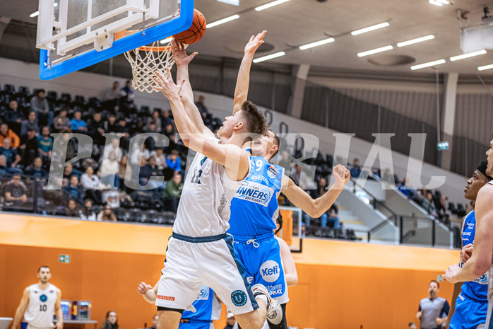 Basketball, Win2Day Superliga 2022/23, Grunddurchgang 19.Runde, Vienna Timberwolves, Oberwart Gunners, Jakob Lohr (12)