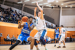 Basketball, Win2Day Superliga 2022/23, Grunddurchgang 19.Runde, Vienna Timberwolves, Oberwart Gunners, Rob Howard (5), Philipp D’Angelo (9)