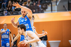 Basketball, Win2Day Superliga 2022/23, Grunddurchgang 19.Runde, Vienna Timberwolves, Oberwart Gunners, Renato Poljak (16), Paul Rotter (66)