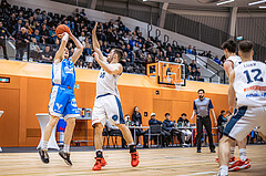 Basketball, Win2Day Superliga 2022/23, Grunddurchgang 19.Runde, Vienna Timberwolves, Oberwart Gunners, Sebastian Käferle (7)