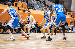 Basketball, Win2Day Superliga 2022/23, Grunddurchgang 19.Runde, Vienna Timberwolves, Oberwart Gunners, Jakob Szkutta (10)