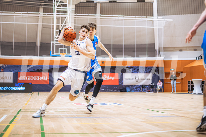 Basketball, Win2Day Superliga 2022/23, Grunddurchgang 19.Runde, Vienna Timberwolves, Oberwart Gunners, Jakob Lohr (12)