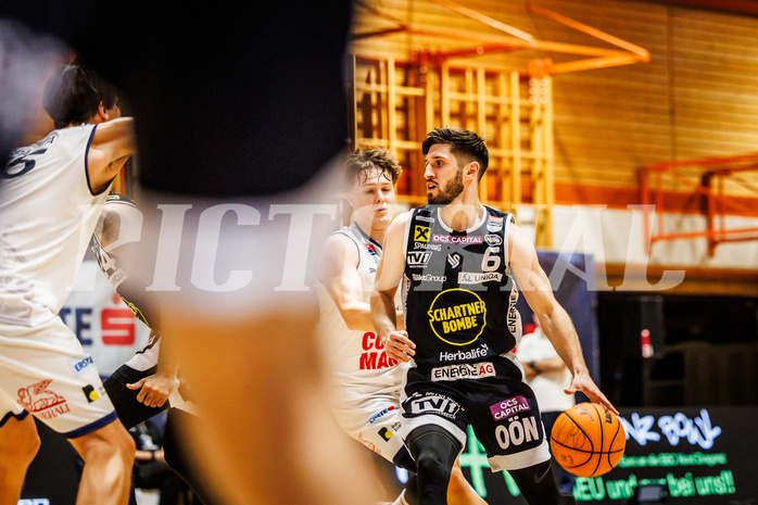 Basketball, win2day Basketball Superliga 2023/224, Grunddurchgang Runde 6, BBC Nord Dragonz, Gmunden Swans, Daniel Friedrich (6)