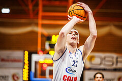 Basketball, win2day Basketball Superliga 2023/224, Grunddurchgang Runde 6, BBC Nord Dragonz, Gmunden Swans, Filip Bjelanovic (22)