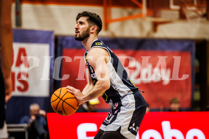 Basketball, win2day Basketball Superliga 2023/224, Grunddurchgang Runde 6, BBC Nord Dragonz, Gmunden Swans, Daniel Friedrich (6)